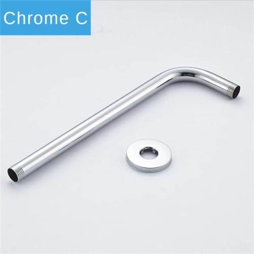 Durable Wall Mounted Shower Arm Chrome Brushed Nickel Matte Black