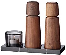 CRUSHGRIND Salt Pepper Mill Tray - Marble 3 Spots Holder