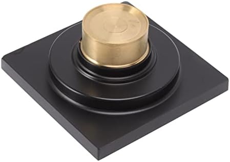 Tissting 4x4 Inch Square Shower Floor Drain Stainless Steel Copper Style