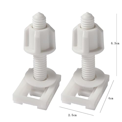 Pokinge 10pcs Toilet Seat Hinges and Screws