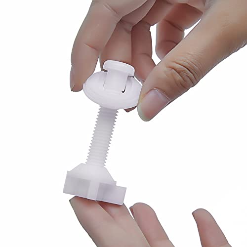 2Pcs Universal Toilet Seat Hinge Replacement Kit with Nuts and Washers White
