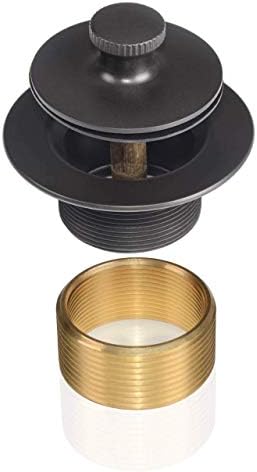 Uni-Green Matte Black Tub Drain Kit with Hair Catcher 1