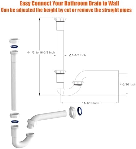 Variimage 1-14 Universal Sink Drain Repair Kit 1