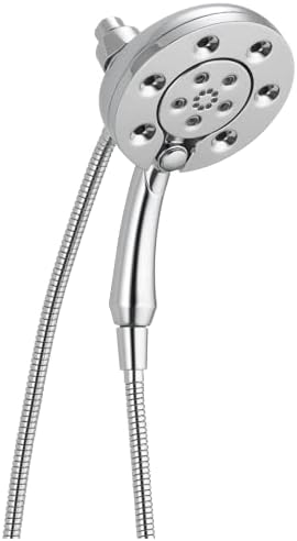 Delta Faucet 2-in-1 Dual Shower Head with Handheld Spray and Hose