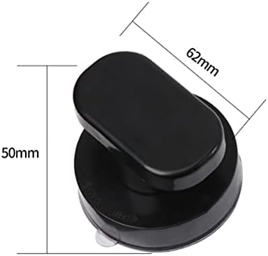 WANLIAN Black Trumpet Suction Cup Door Handle