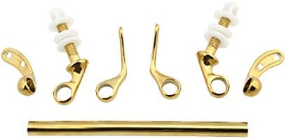 Adjustable Solid Brass Toilet Seat Hinge Replacement With Hardware
