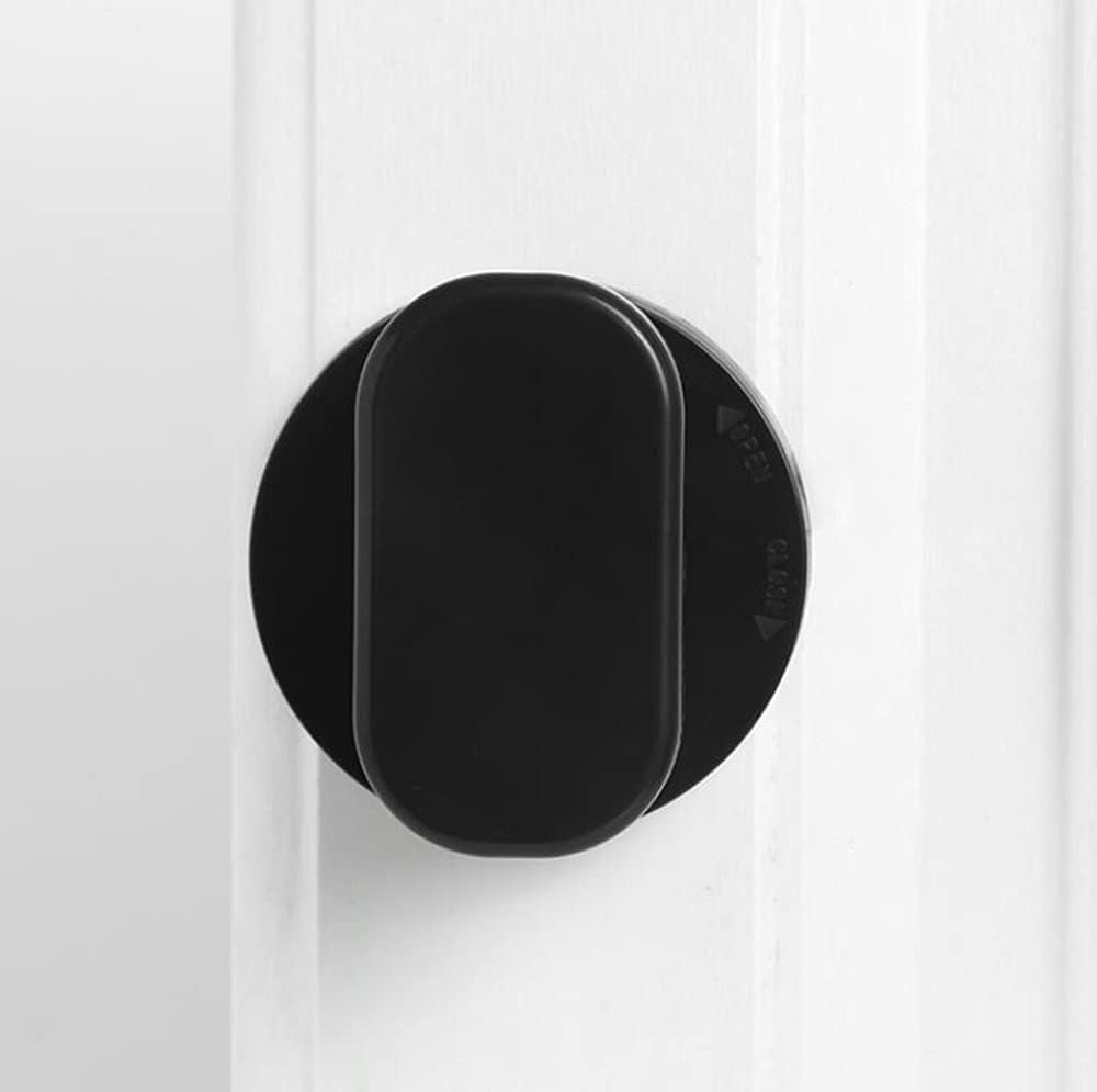 WANLIAN Black Trumpet Suction Cup Door Handle
