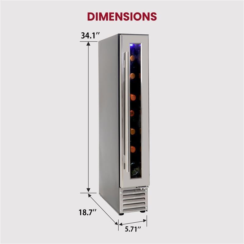 Koolatron 7 Bottle Wine Cooler 6-Inch Under Counter