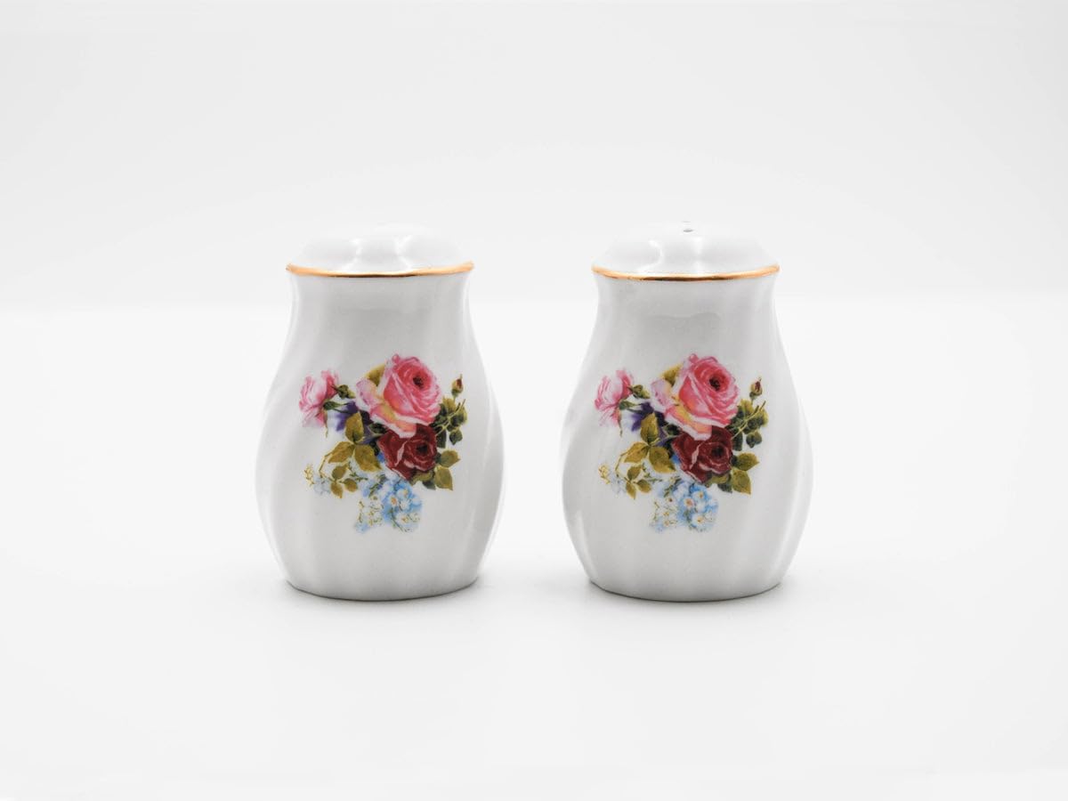 Lynns Paradise Floral Salt and Pepper Shaker Set