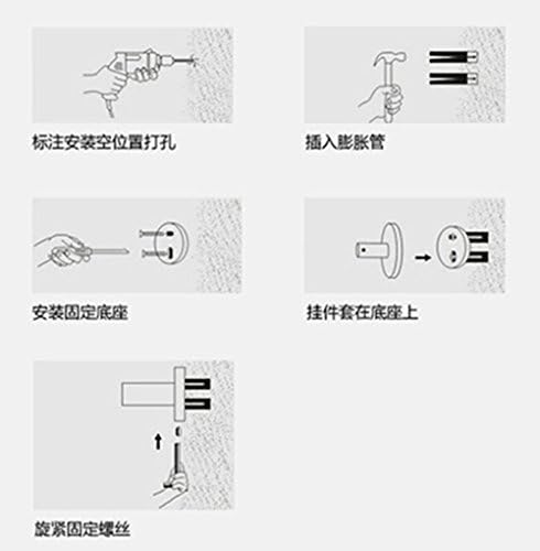 Liaozy888 Black Alloy Crystal Hand Dryer Holder