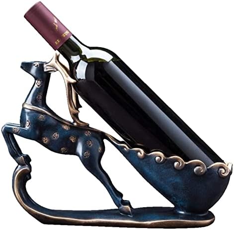 ALDEPO Elk Wine Rack Resin Countertop Decor Painted Butterfly