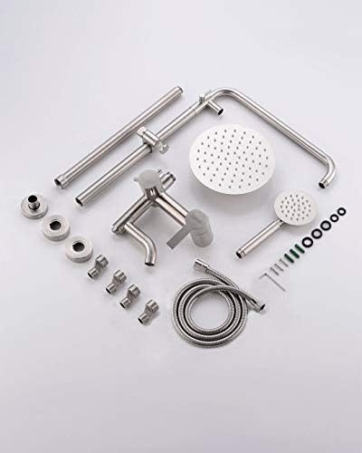 PHASAT 3 Functions Stainless Steel Shower System with Rainfall Head