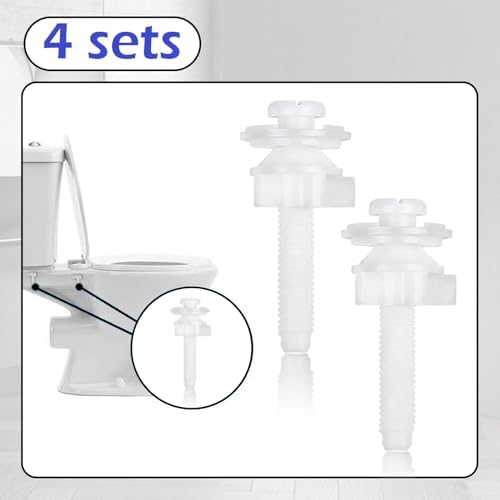 Wuffove Toilet Seat Screws Replacement Kit 4 Piece