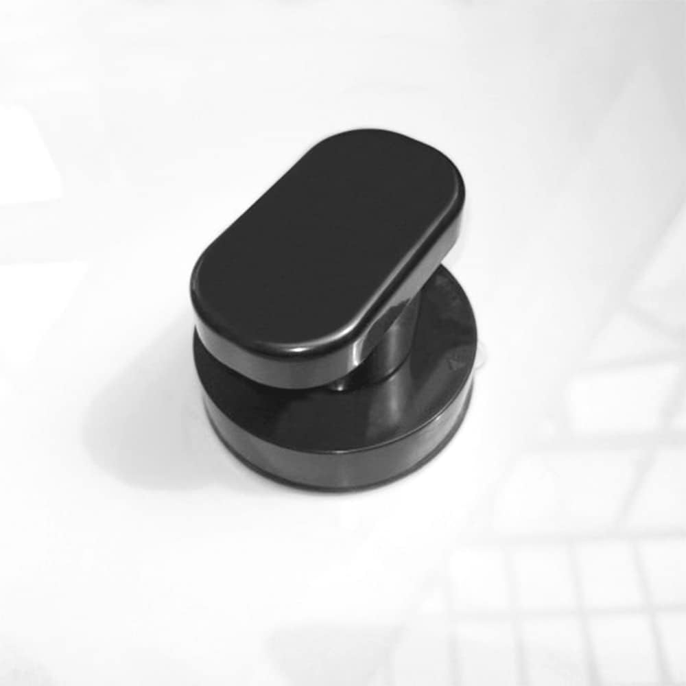 WANLIAN Black Trumpet Suction Cup Door Handle