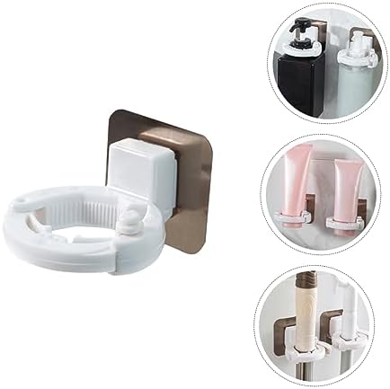 Ciieeo Wall Mount Shampoo Gel Bottle Holder - No Holes Adhesive