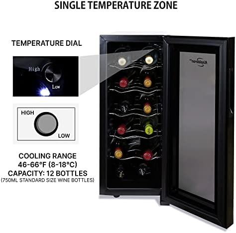 Koolatron 12 Bottle Wine Fridge Freestanding