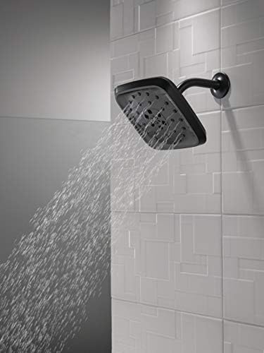 Delta H2Okinetic 4-Setting UltraSoak Shower Head Matte Black 1