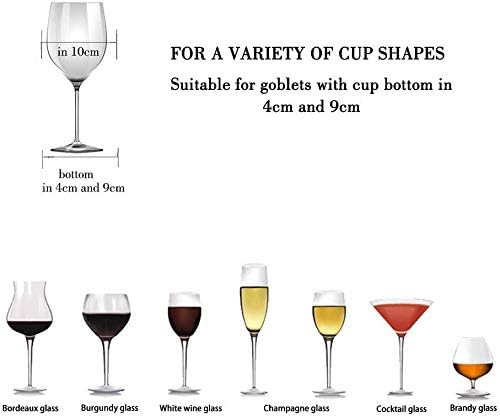 Wine Glass Rack - Space Saving Metal Organizer for Bar Kitchen Cabinet