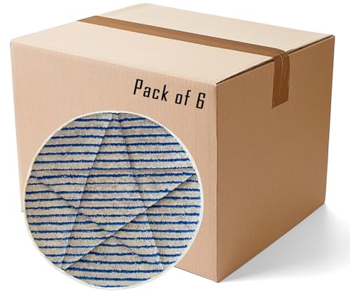 13 Microfiber Scrubber Carpet Bonnets 6 Pack