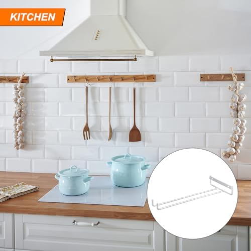 Uxcell 2Pcs Iron Wine Glass Rack - Wall Mountable Silver
