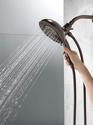 Delta Faucet 5-Spray In2ition Dual Shower Head with Handheld and Hose