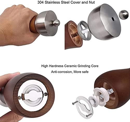 Adjustable Coarseness Spice Grinder Set with Salt and Pepper Mill