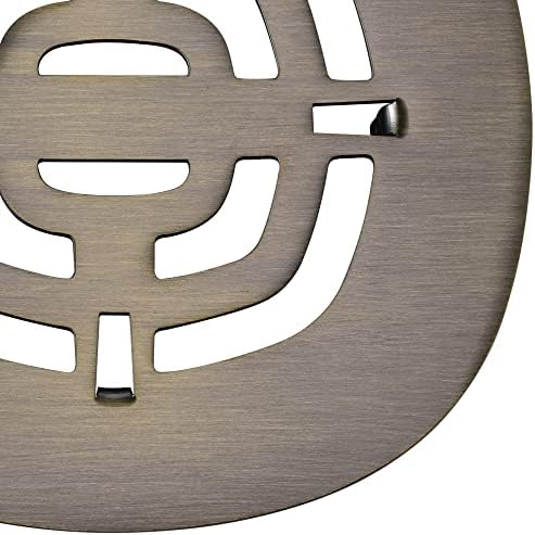 Bropury Snap-in Stainless Steel Shower Drain Grid Antique Bronze