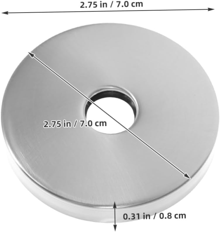 Gadpiparty 2 Pcs Stainless Steel Shower Flange Covers 1