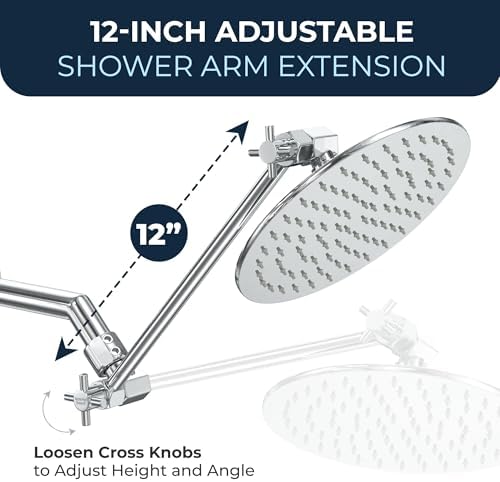 HammerHead Showers 12 Inch Metal Extension Arm