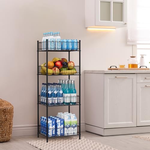OYEAL 4-Tier Water Bottle Can Organizer for Kitchen Pantry