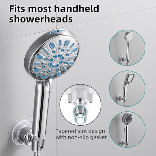 Cobbe Wall Mount Shower Head Holder - 360 Adjustable Chrome