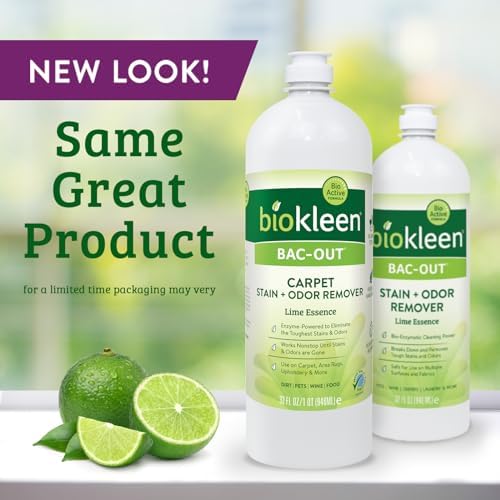 Biokleen Bac-Out Enzymatic Stain Remover 2 Pack with Towel