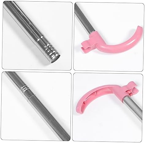 3pcs Sturdy Stainless Steel Dust Pan Handle for Heavy Duty Cleaning