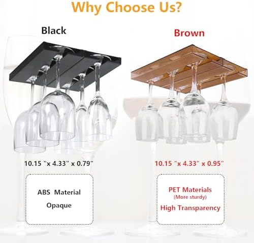 DESONAUT 2 Pcs Wine Glass Holder Stemware Rack