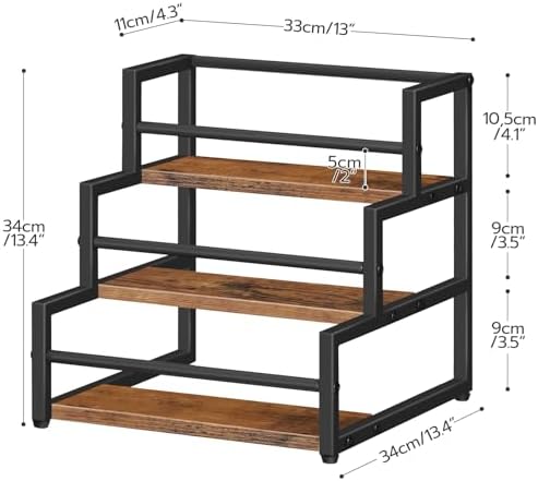 HOOBRO 3-Tier Coffee Syrup Rack Organizer