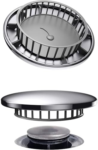 Chrome Cherry Tub Flo Drain Hair Catcher 075 x 264 Fit