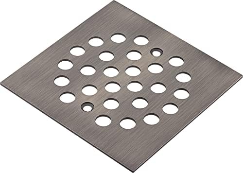 Bropury Square 4-14 Inch Shower Drain Cover Brushed Nickel