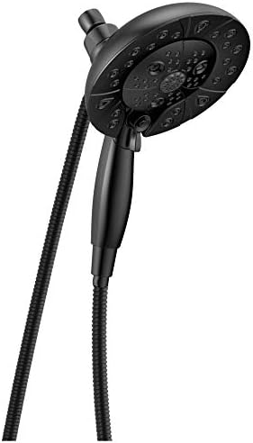 Delta H2Okinetic Dual Shower Head with Handheld Matte Black