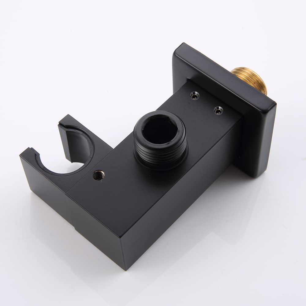 AYIVG Adjustable Shower Head Holder Bracket Black Finish