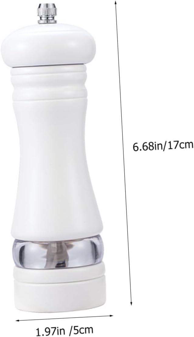 KICHOUSE Refillable Salt and Pepper Shaker Set 6 Inches Wooden 1