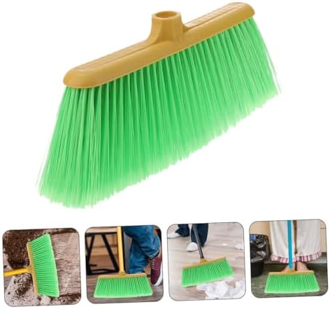 2pcs Durable Plastic Broom Head Refill Green