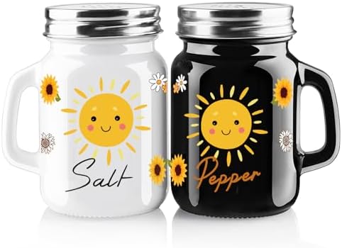 BSEROBS 2 Pack Sunflower Salt Pepper Shakers