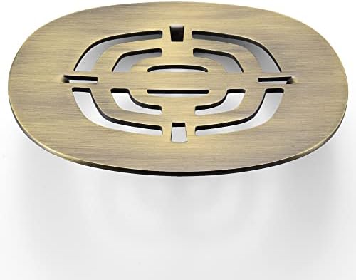 Bropury Snap-in Stainless Steel Shower Drain Grid Antique Bronze