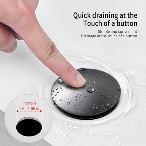 YZZY Pop-up Drain with Overflow and Hair Catcher 1