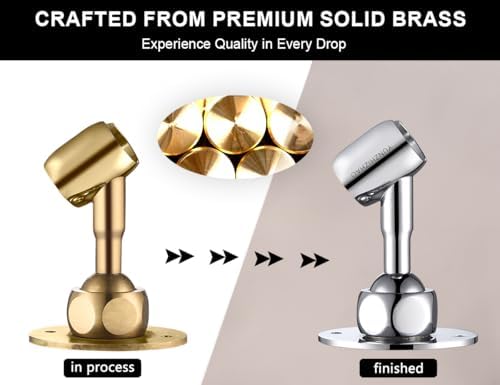 Adjustable Shower Head Holder with Chrome Finish 1