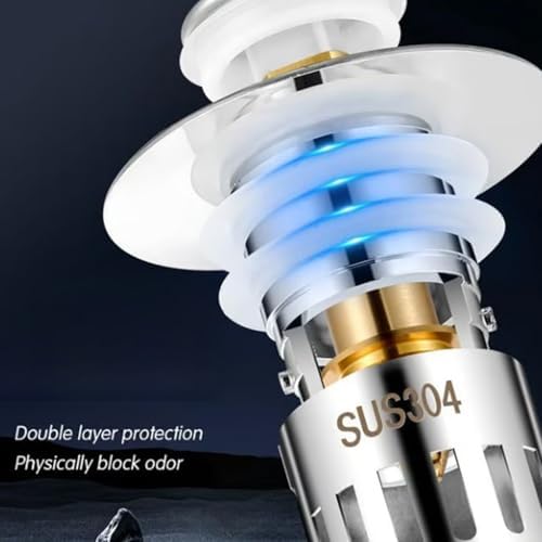 Lexoyes Pop Up Drain Stopper for Bathroom Sink