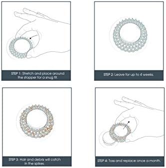 Evriholder Vanity Sink Drain Savers 12-Pack