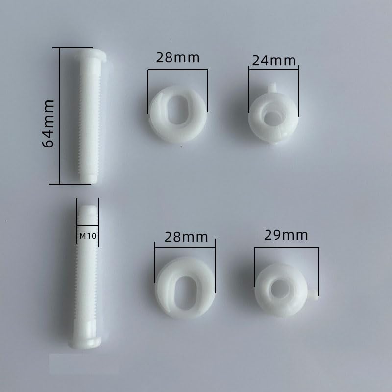 2 Pcs Toilet Seat Screws Bolts Replacement Kit