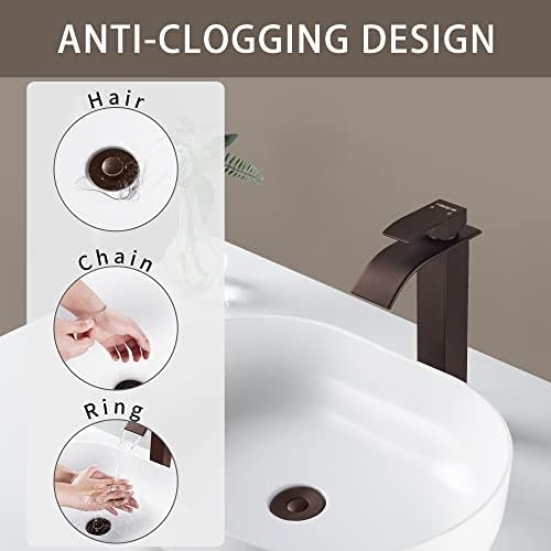 Fransiton Dark Bronze Sink Stopper with Hair Catcher 1