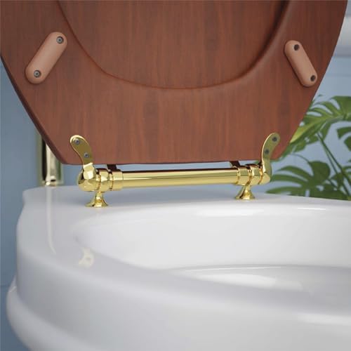 Adjustable Solid Brass Toilet Seat Hinge Replacement With Hardware